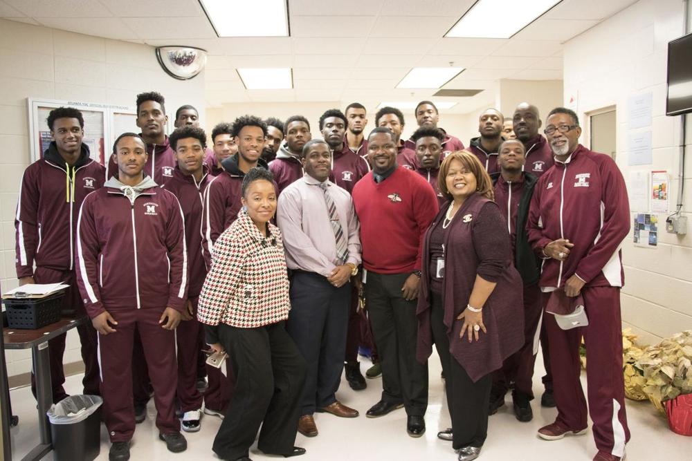 Morehouse Basketball Team Visits Atlanta YDC Department of Juvenile